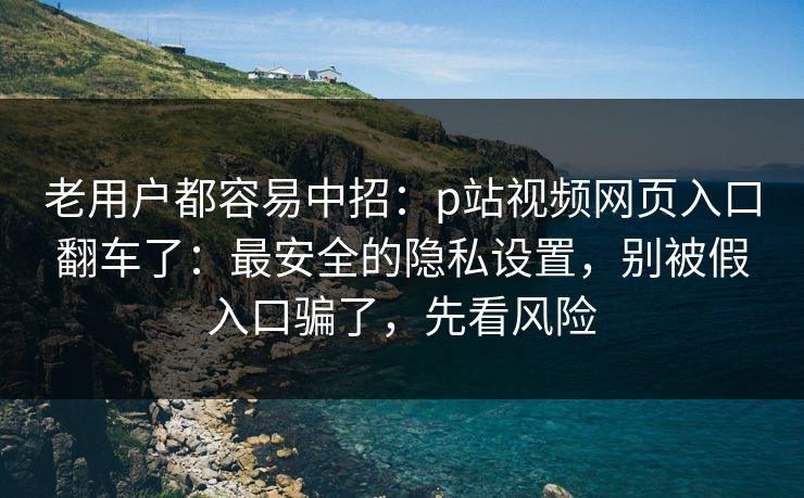 老用户都容易中招：p站视频网页入口翻车了：最安全的隐私设置，别被假入口骗了，先看风险