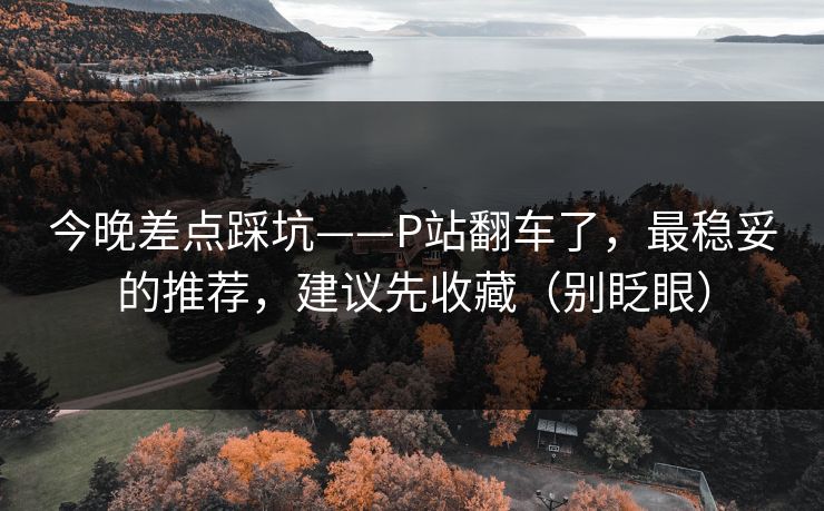今晚差点踩坑——P站翻车了,最稳妥的推荐,建议先收藏(别眨眼) 今晚差点踩坑——P站翻车了,最稳妥的推荐,建议先收藏(别眨眼)